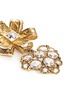 Detail View - Click To Enlarge - LANE CRAWFORD VINTAGE ACCESSORIES - Diamanté heart drop ribbon effect corsage brooch