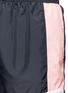 Detail View - Click To Enlarge - MSGM - Stripe logo print windbreaker shorts