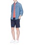 Figure View - Click To Enlarge - ALEX MILL - Cotton blend shorts
