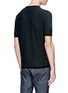 Back View - Click To Enlarge - STONE ISLAND - Stripe mix knit T-shirt