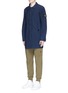 Front View - Click To Enlarge - STONE ISLAND - Garment dye twill coat