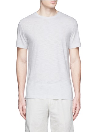 Main View - Click To Enlarge - THEORY - 'Koree' cotton slub jersey T-shirt
