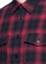 Detail View - Click To Enlarge - SAINT LAURENT - Tartan plaid cotton shirt