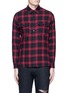 Main View - Click To Enlarge - SAINT LAURENT - Tartan plaid cotton shirt