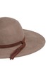 Detail View - Click To Enlarge - SENSI STUDIO - 'Lauren' feather braided suede band wool felt hat