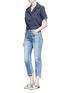 Figure View - Click To Enlarge - FRAME - 'Nouveau Le Mix' one of a kind jeans