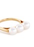 Detail View - Click To Enlarge - TASAKI - 'Balance' akoya pearl 18k yellow gold ring