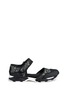 Main View - Click To Enlarge - MARNI - Mary Jane strap glitter mesh sneakers