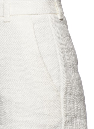 Detail View - Click To Enlarge - 3.1 PHILLIP LIM - Linen-cotton flat front shorts