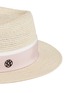 Detail View - Click To Enlarge - MAISON MICHEL - 'Andre' petersham ribbon straw hat