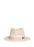 Main View - Click To Enlarge - MAISON MICHEL - 'Andre' petersham ribbon straw hat