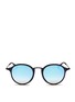 Main View - Click To Enlarge - RAY-BAN - 'Round Fleck Flash' acetate gradient mirror sunglasses