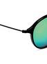 Detail View - Click To Enlarge - RAY-BAN - 'Round Fleck Flash' acetate gradient mirror sunglasses