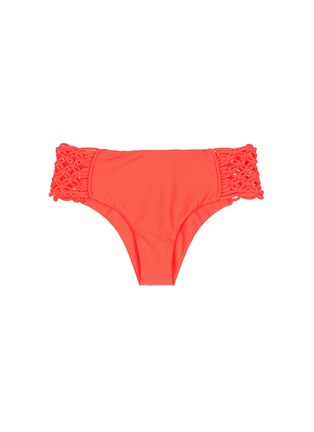 Main View - Click To Enlarge - MIKOH - 'Tamarindo' macramé boy short bikini bottoms