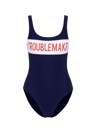 Main View - Click To Enlarge - ZOE KARSSEN - 'Troublemaker' bandeau print swimsuit
