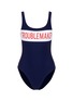 Main View - Click To Enlarge - ZOE KARSSEN - 'Troublemaker' bandeau print swimsuit