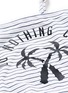 Detail View - Click To Enlarge - ZOE KARSSEN - 'Do Nothing Club' cutout back stripe swimsuit