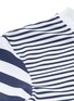 Detail View - Click To Enlarge - ZOE KARSSEN - 'Stripes' cropped rash guard