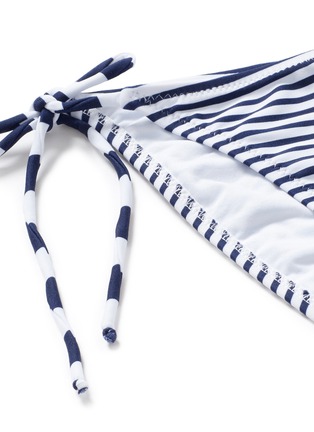 Detail View - Click To Enlarge - ZOE KARSSEN - 'Stripes' side tie bikini bottoms