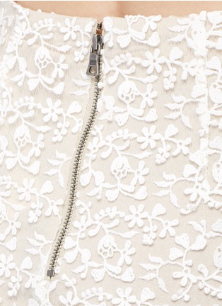 Detail View - Click To Enlarge - ALICE & OLIVIA - 'Misha' lace sheer hem maxi skirt