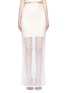 Main View - Click To Enlarge - ALICE & OLIVIA - 'Misha' lace sheer hem maxi skirt
