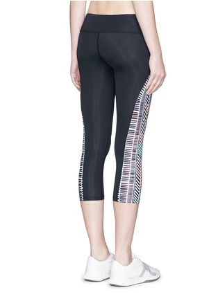 Back View - Click To Enlarge - MARA HOFFMAN ATH - 'Voyager' palm leaf print cropped leggings