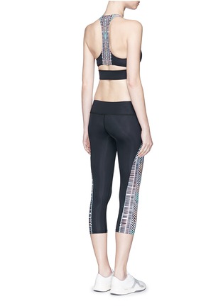Figure View - Click To Enlarge - MARA HOFFMAN ATH - 'Voyager' palm leaf print cropped leggings