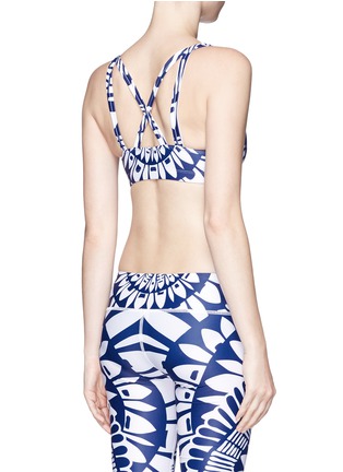 Back View - Click To Enlarge - MARA HOFFMAN ATH - 'Peacefield' floral print strappy sports bra