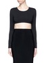 Main View - Click To Enlarge - NORMA KAMALI - Raw edged trim stretch cropped top
