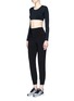 Figure View - Click To Enlarge - NORMA KAMALI - 'Go Jog' stretch jersey pants