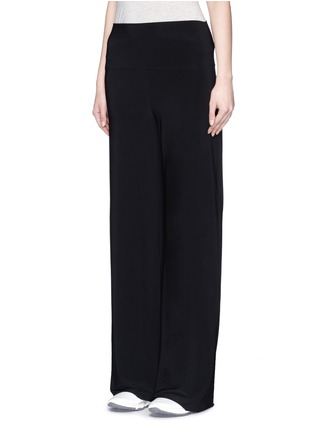 Front View - Click To Enlarge - NORMA KAMALI - 'Go Straight' stretch jersey pants