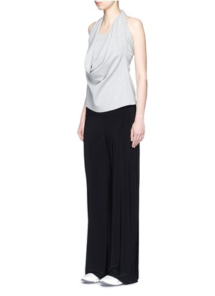 Figure View - Click To Enlarge - NORMA KAMALI - 'Go Straight' stretch jersey pants
