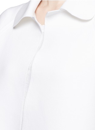 Detail View - Click To Enlarge - NORMA KAMALI - Bonded jersey open front trench coat