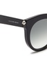 Detail View - Click To Enlarge - ALEXANDER MCQUEEN - Piercing bar stud acetate round sunglasses
