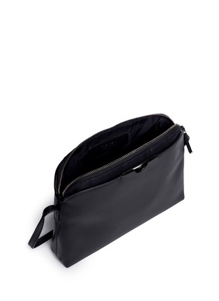 Detail View - Click To Enlarge - THE ROW - 'Multi-pouch' nylon leather shoulder bag