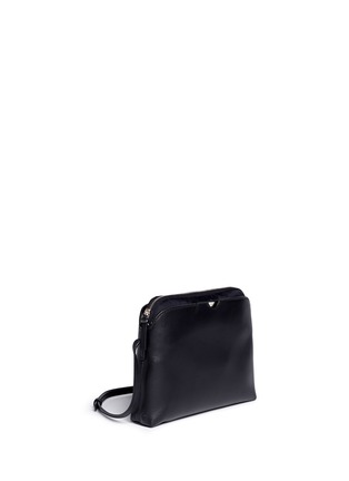 Front View - Click To Enlarge - THE ROW - 'Multi-pouch' nylon leather shoulder bag