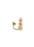 Figure View - Click To Enlarge - DELFINA DELETTREZ - Topaz pearl 18k yellow gold ring