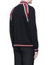 Back View - Click To Enlarge - GIVENCHY - Contrast stripe teddy jacket