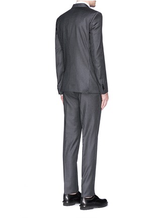Back View - Click To Enlarge - GIVENCHY - Madonna collar pinstripe wool suit