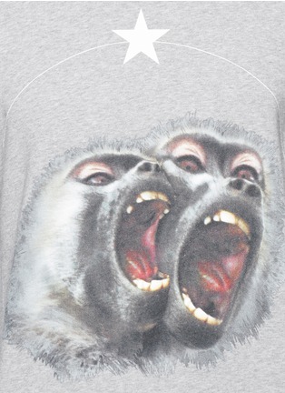 Detail View - Click To Enlarge - GIVENCHY - Monkey print sweatshirt