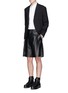 Figure View - Click To Enlarge - GIVENCHY - Pintuck cross front poplin shirt