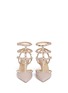 Front View - Click To Enlarge - VALENTINO GARAVANI - 'Rockstud' caged leather pumps