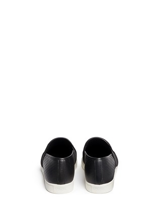 Back View - Click To Enlarge - VINCE - Pierce' perforated leather skate slip-ons