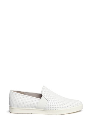 Main View - Click To Enlarge - VINCE - Pierce' perforated leather skate slip-ons