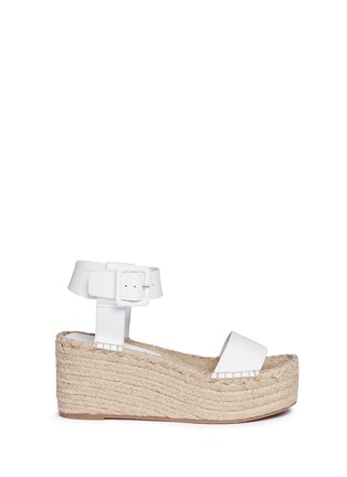 Main View - Click To Enlarge - VINCE - 'Abby' leather espadrille platform sandals