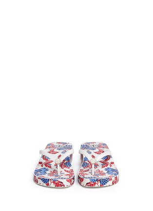 Front View - Click To Enlarge - TORY BURCH - 'Thandie' floral print flip flops