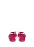 Back View - Click To Enlarge - TORY BURCH - 'Jelly Bow Thong' embossed flip flops