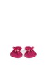 Front View - Click To Enlarge - TORY BURCH - 'Jelly Bow Thong' embossed flip flops