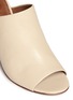 Detail View - Click To Enlarge - TORY BURCH - 'Raya' leather peep toe mules