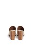 Back View - Click To Enlarge - TORY BURCH - 'Raya' leather peep toe mules